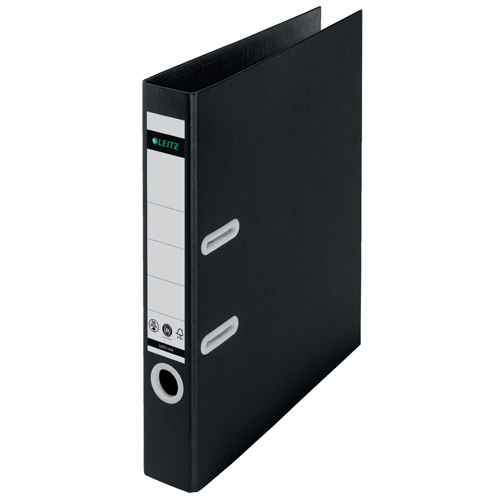 [10190095] Ordner Leitz Recycle 180° 50mm karton A4 zwart