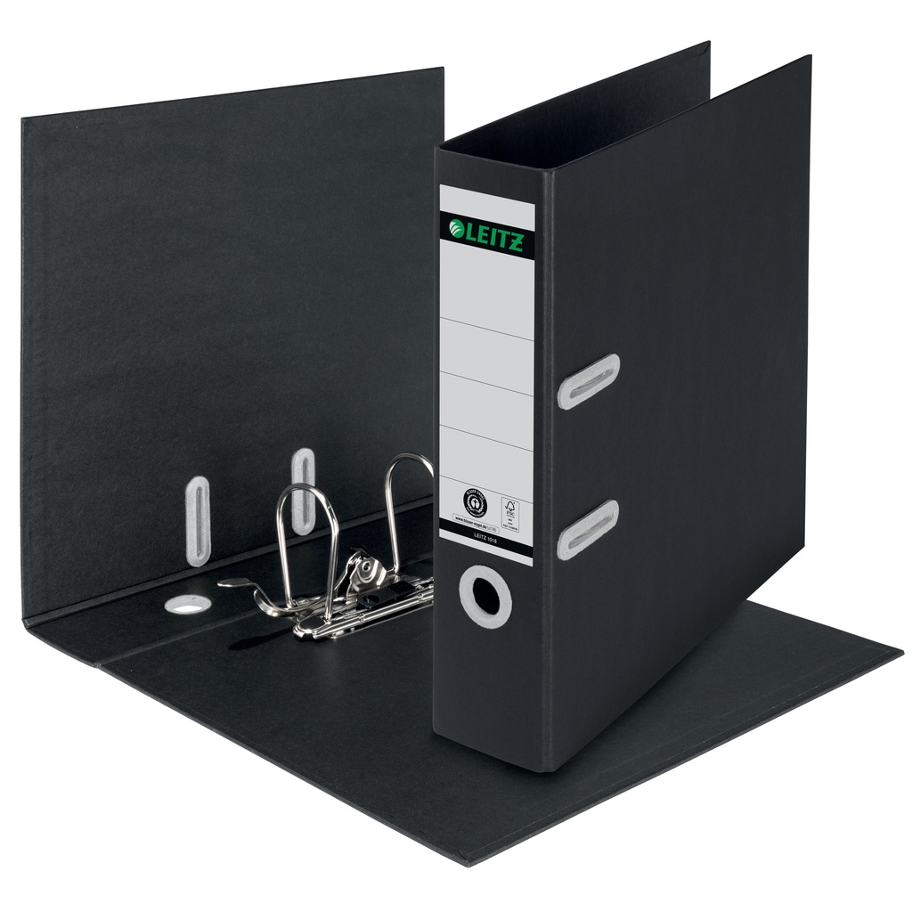 [10180095] Ordner Leitz Recycle 180° 80mm karton A4 zwart