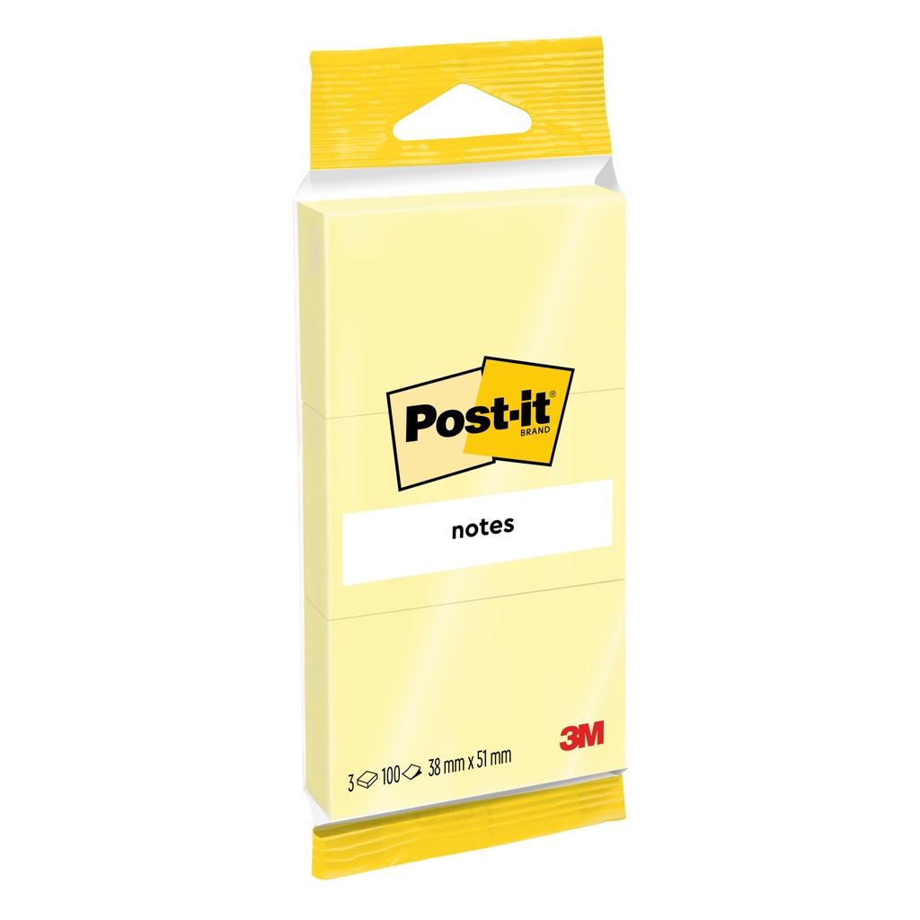 [7100172242] Memoblok Post-it Notes 6810 38x51mm canary yellow