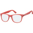 Leesbril Montana blue light filter +3.00dpt rood