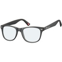 Leesbril Montana blue light filter +3.00dpt zwart