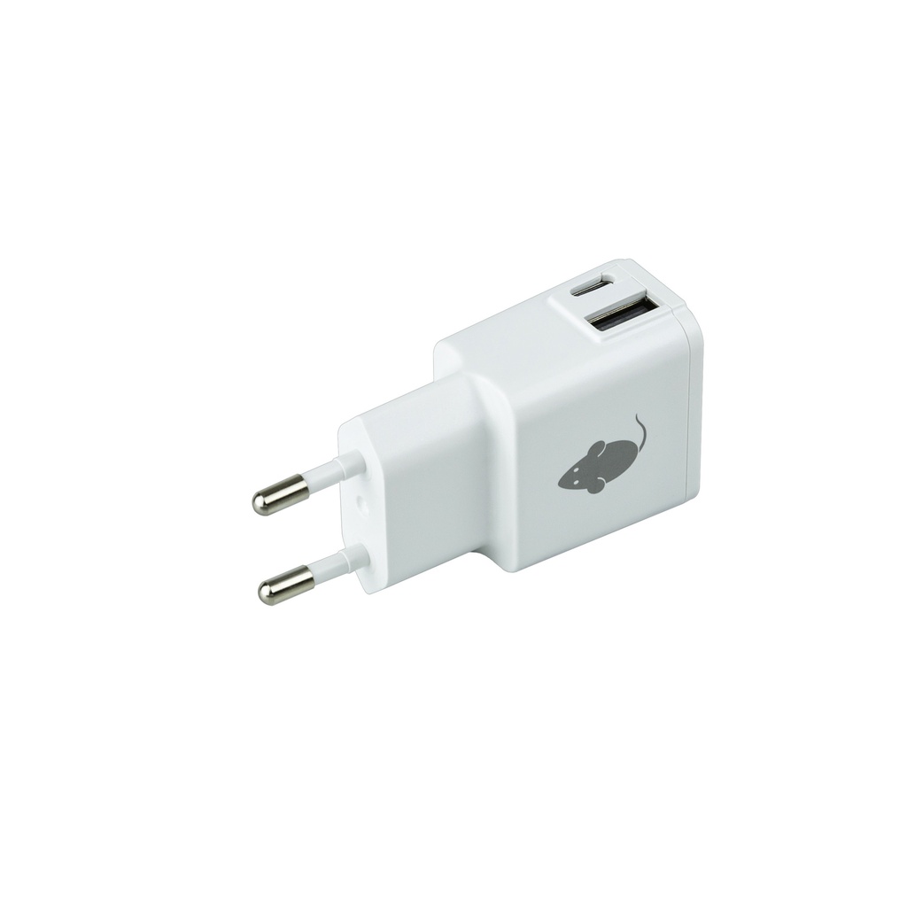 [46956591] Oplader greenmouse USB CA duo 2.4A wit