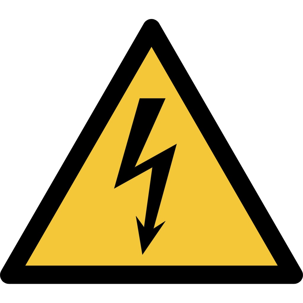 Pictogram Djois elektrische spanning 200x176mm gl