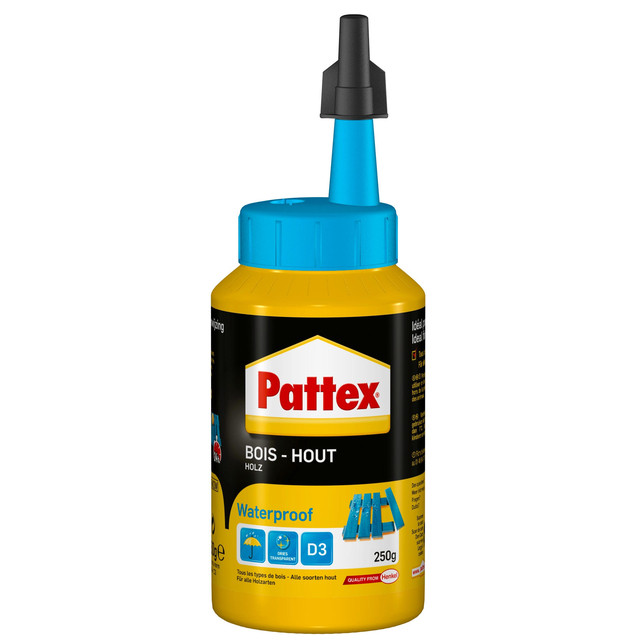 [1419268] Houtlijm Pattex D3 Waterproof 250ml