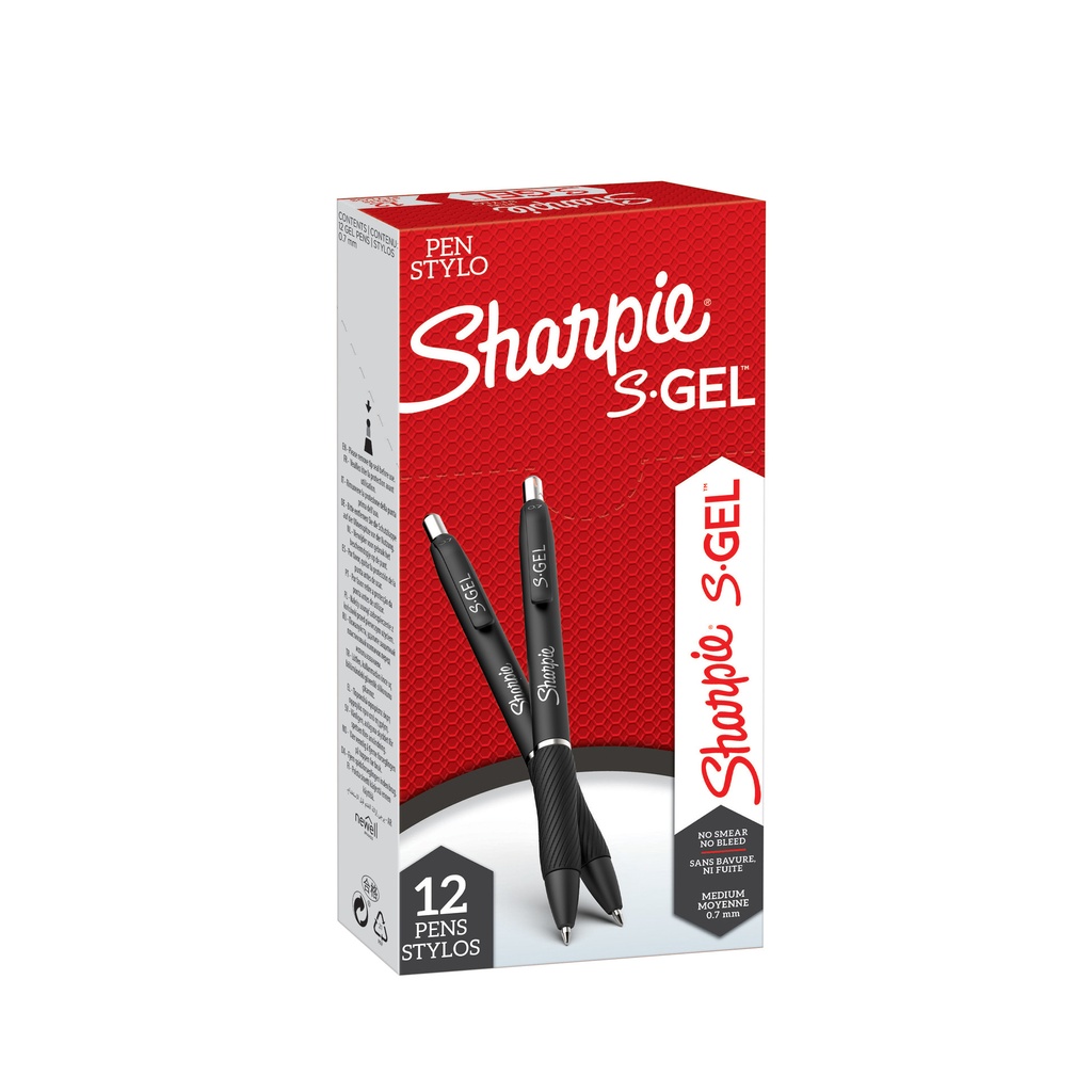 Gelschrijver Sharpie S-gel M zwart