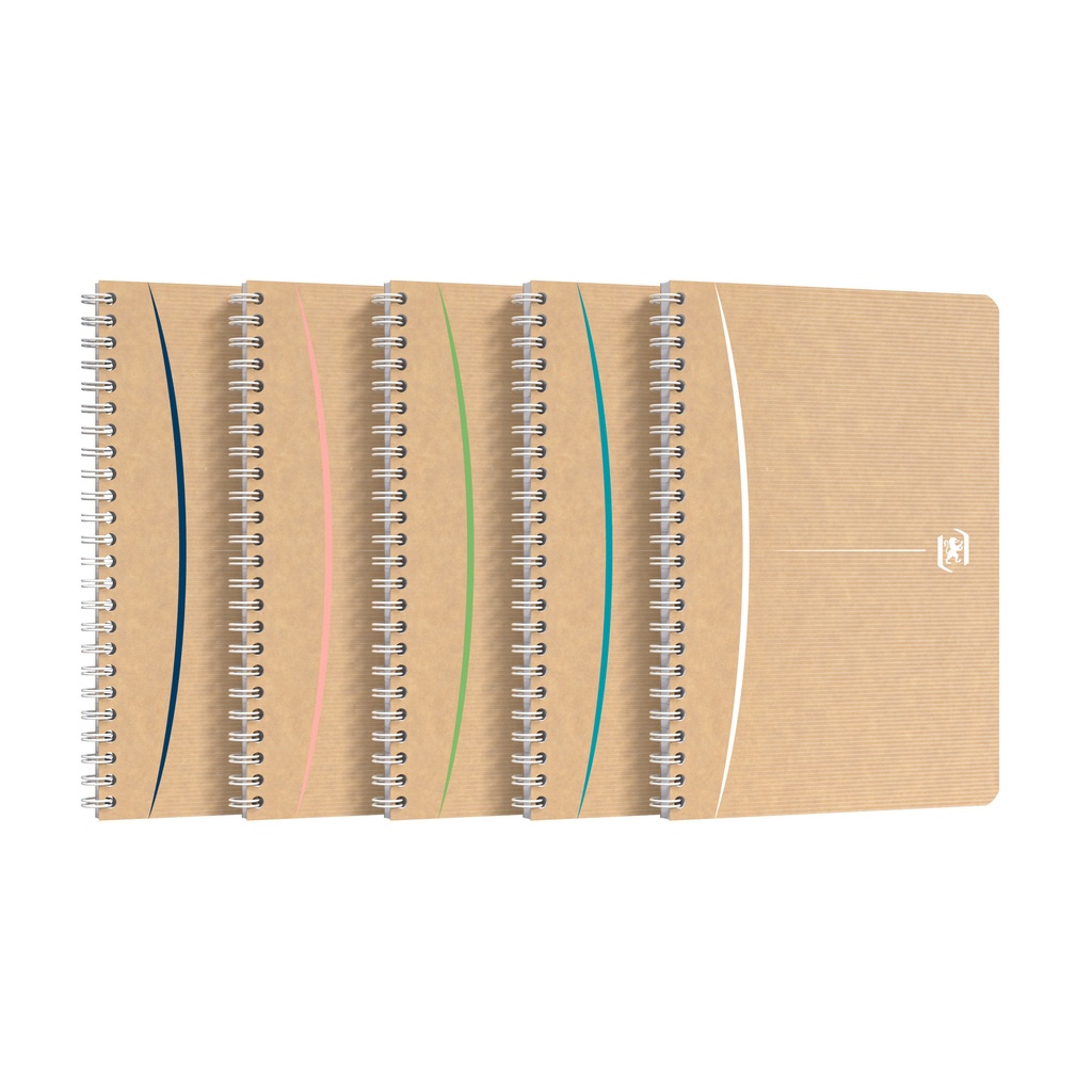 [400141845] Spiraalblok Oxford Touareg A5 lijn 160pagl assorti