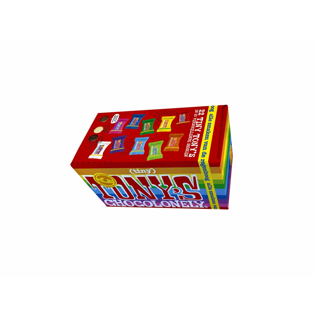 [BNXTGMIX200] Chocolade Tony Chocolonely tiny mix doos 200gr