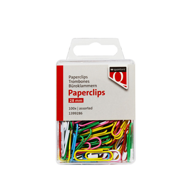 Paperclip Quantore 28mm assorti 100 stuks