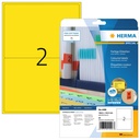 Etiket HERMA 4496 199.6x143.5mm geel 40st