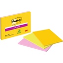 Memoblok Post-it 6445S S 152x101mm ass 3st