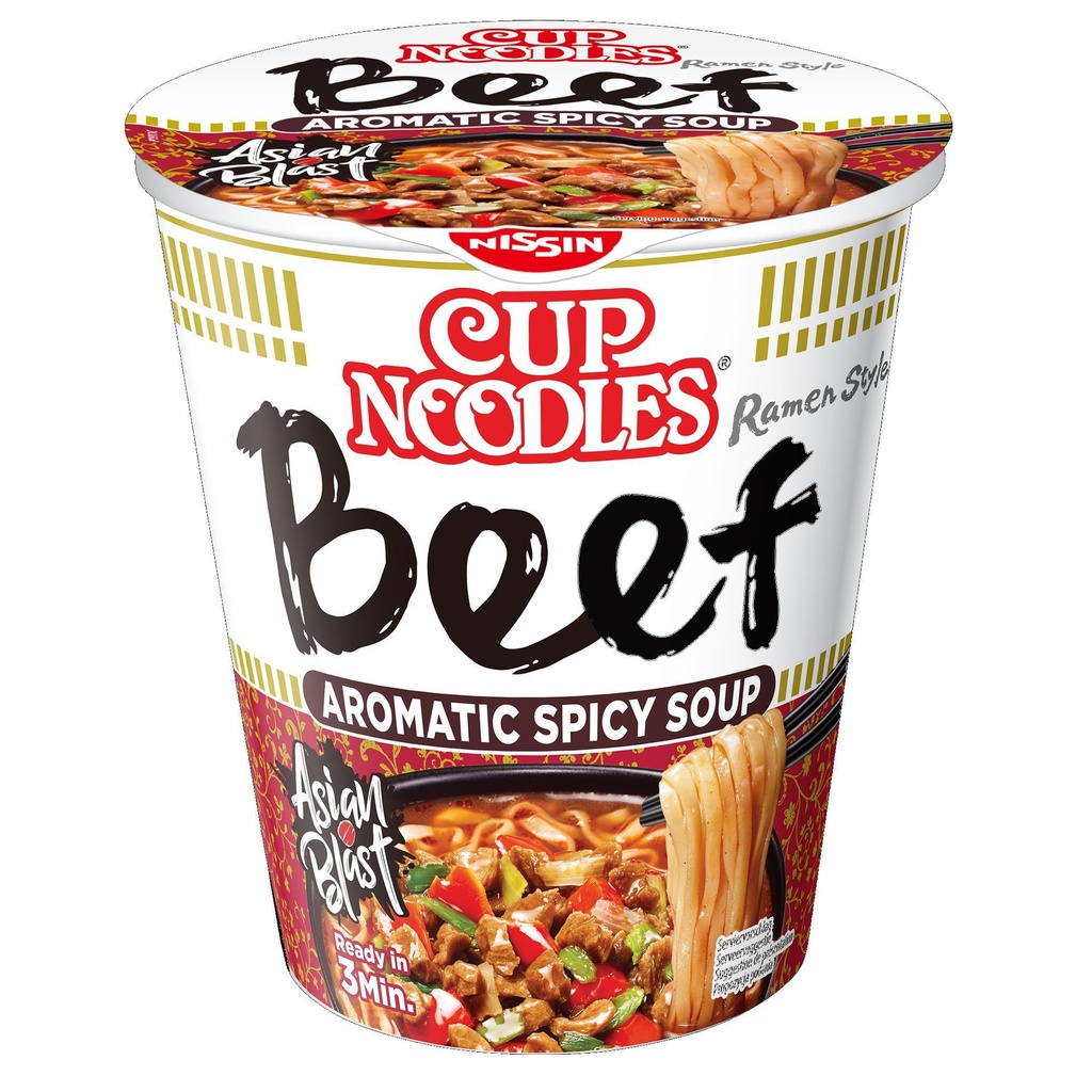 [238000501] Noodles Nissin 5 spices beef cup