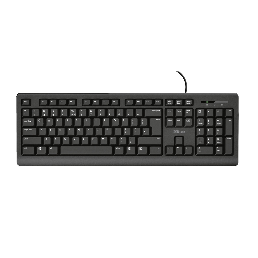 [23880] Toetsenbord Trust Primo QWERTY zwart