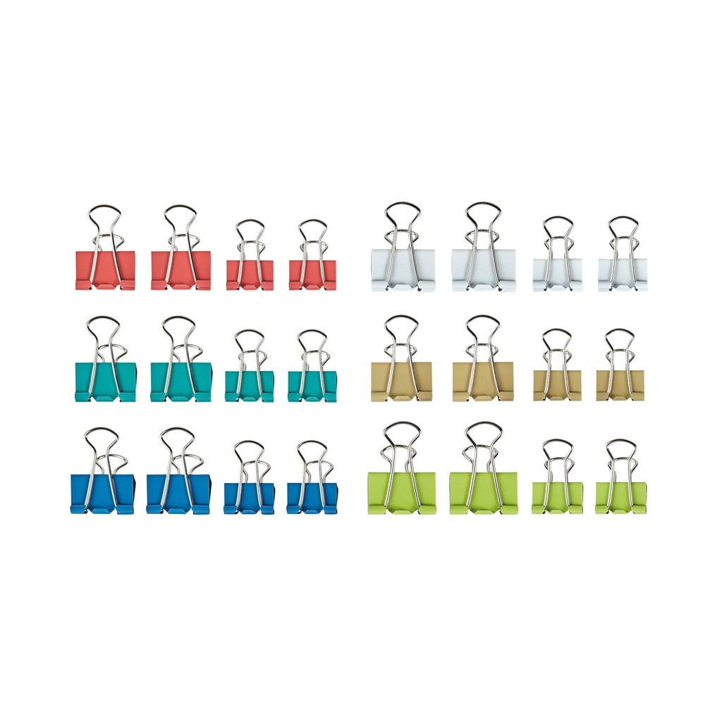 [2157698] Papierklem MAUL 215 7mm + 9mm 24st assorti