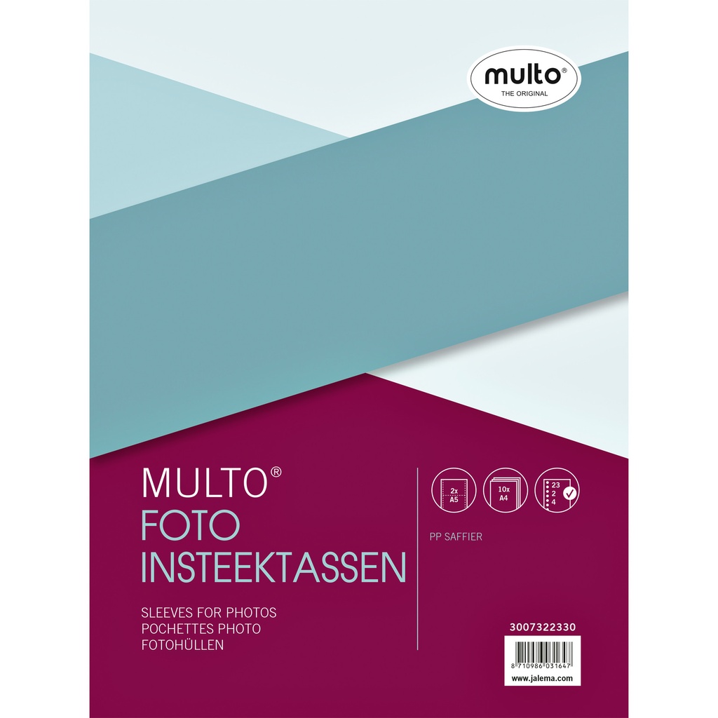 [MU-3007322330] Fototas Multo A4 23r 2 vaks 148x210mm pp mat 10st