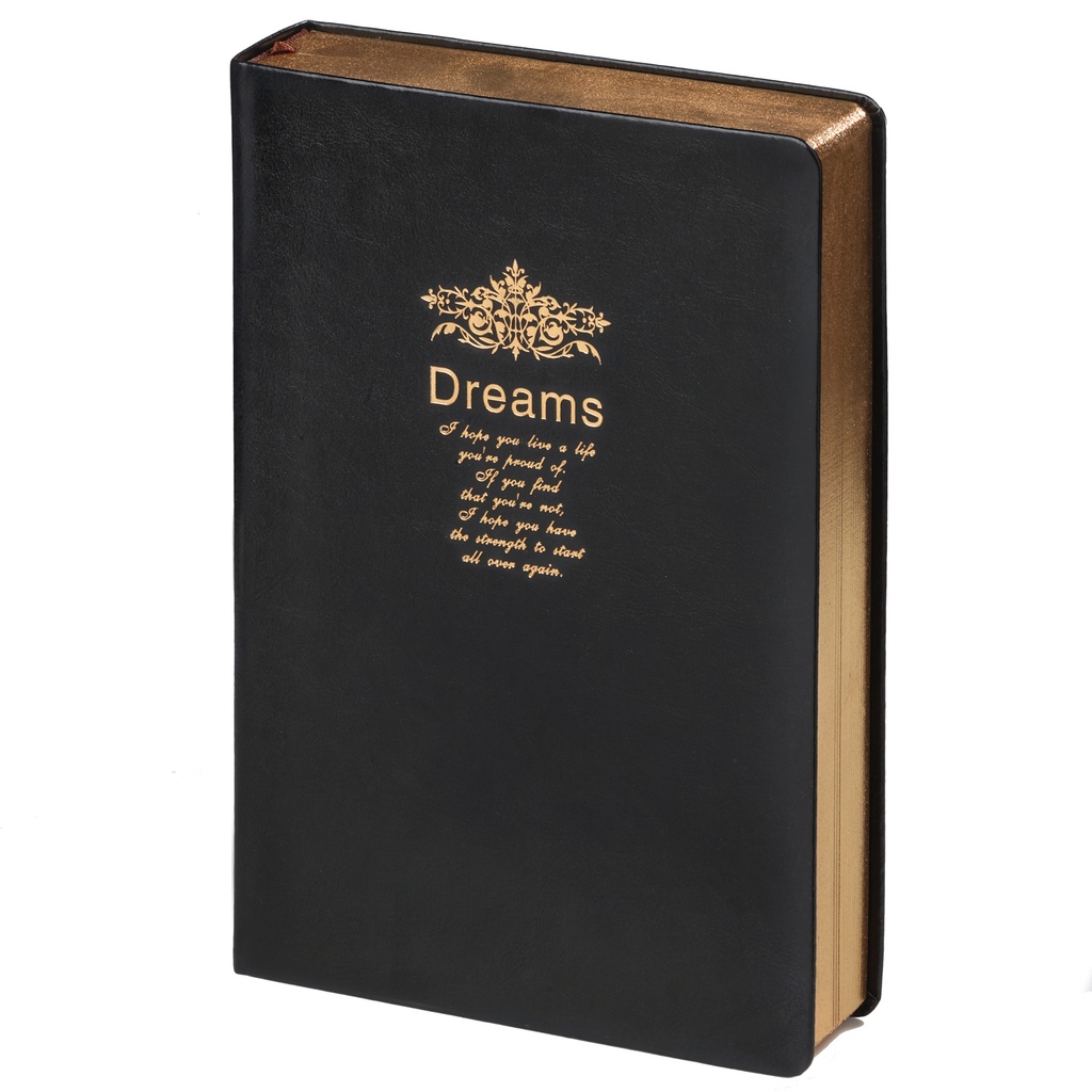 [D6040-01] Notitieboek Kalpa Dreams 214x145x40mm zwart 416pag