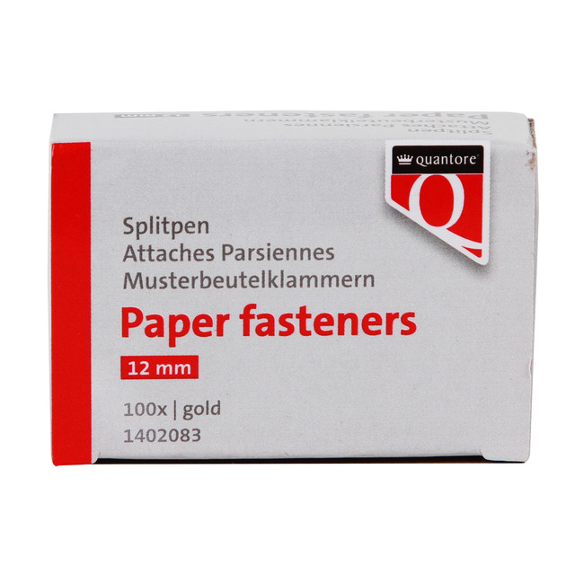 [1402083] Splitpen Quantore 12mm goud 100 stuks