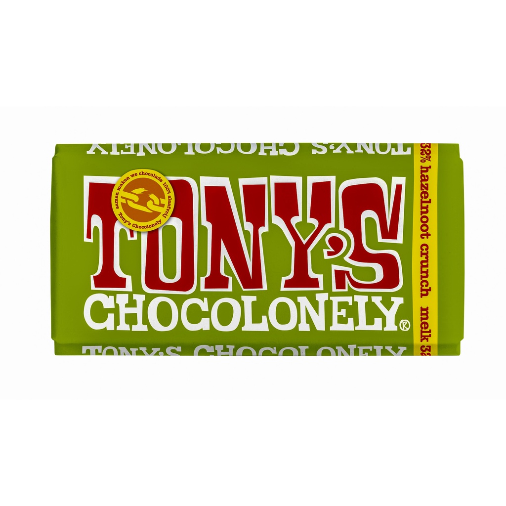 [NLRMRHC180] Chocolade Tony Chocolonely melk hazelnoot crunch