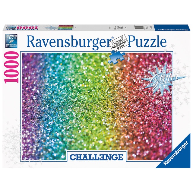 [167456] Puzzel Ravensburger Glitter challenge 1000 stukjes