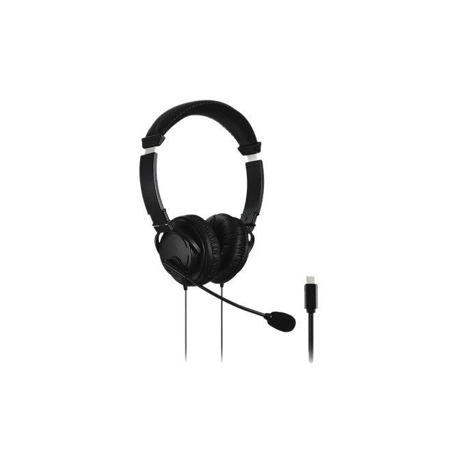 [K97457WW] Hoofdtelefoon Kensington USB-C Hi-Fi mic zwart