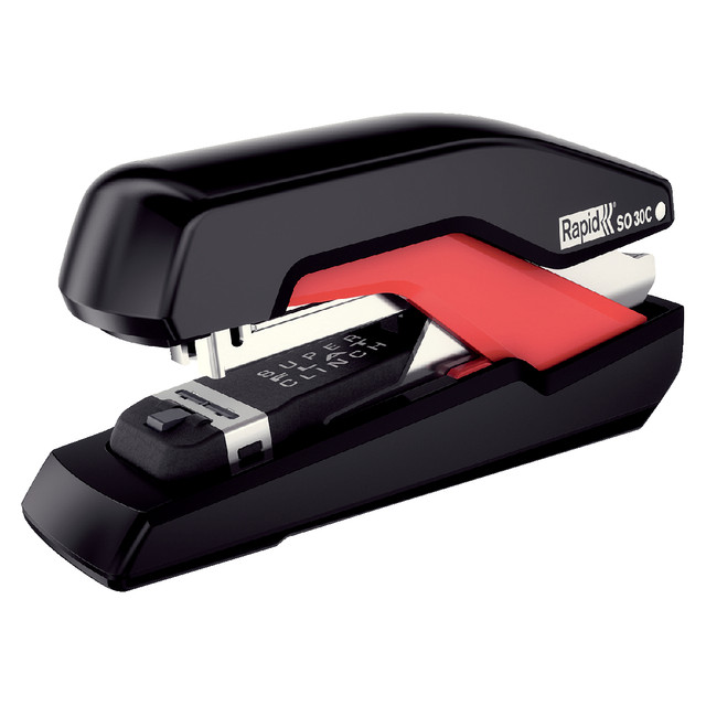 [5000550] Nietmachine Rapid SO30C half strip 30SH zwart/rood