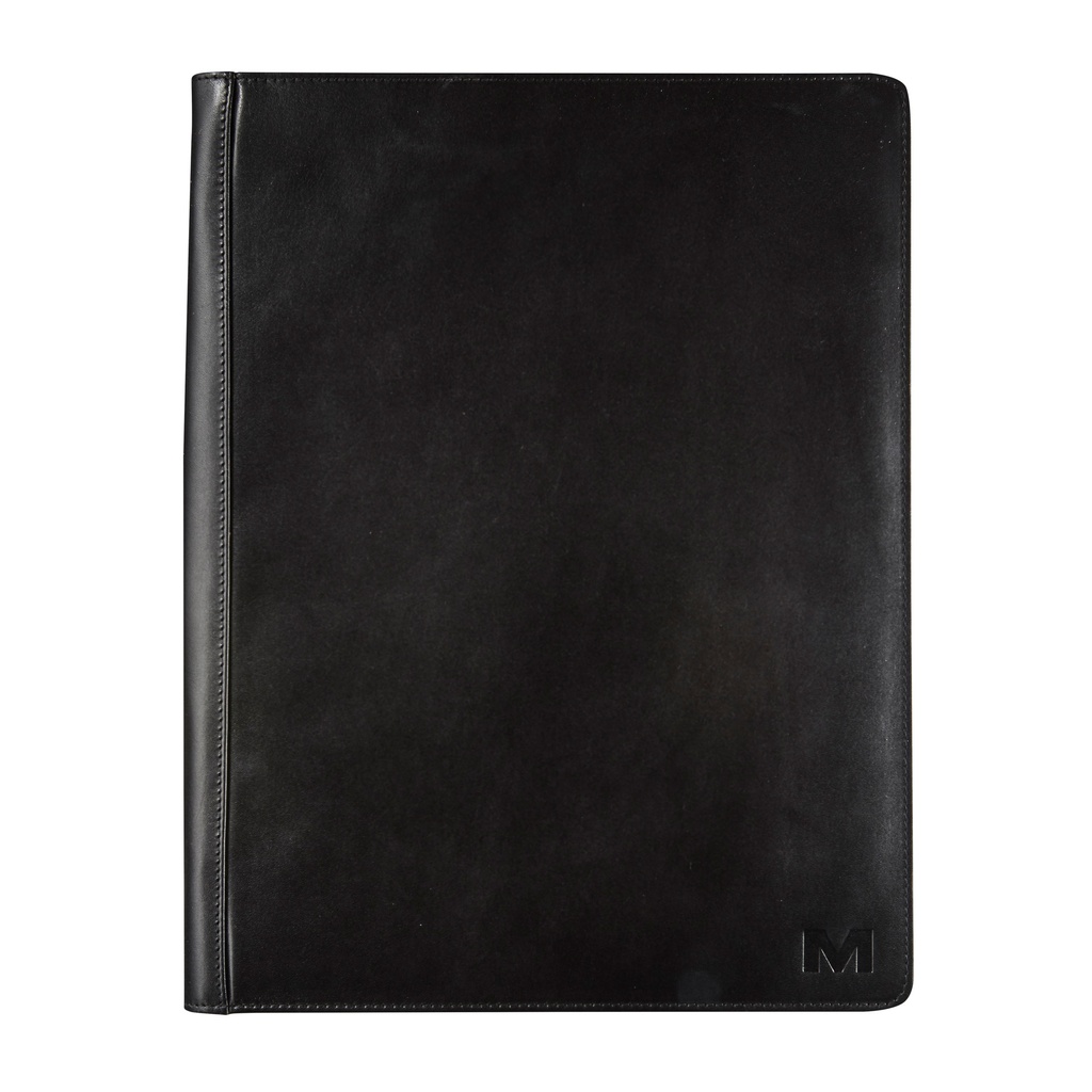 [MAV-AB-800-01] Schrijfmap Maverick Black A4 rits schrijfblok zw