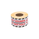 Etiket Rillprint do not fold wit
