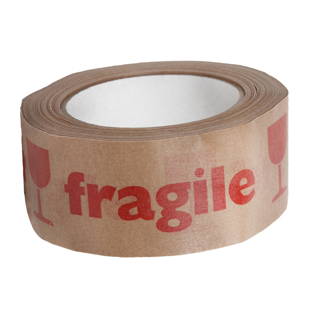 Waarschuwingstape IEZZY 50mmx50m gerecycled papier