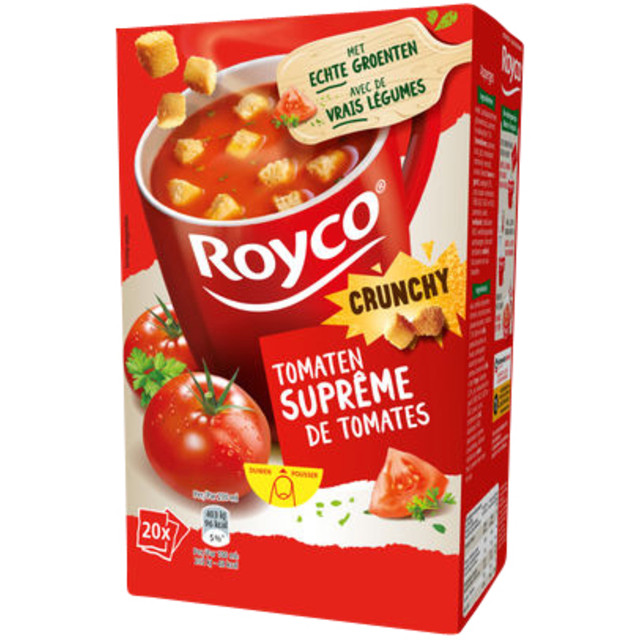 [534069] Soep Royco tomaten supreme met croutons 20 zakjes