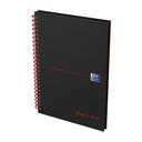 Spiraalblok Oxf Black en Red A5 lijn 140pag 80gr