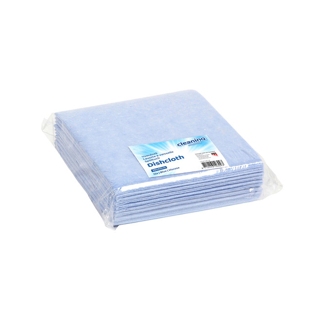 [102095] Werkdoek Cleaninq viscose 38x40 Cm bl 125gr 10st
