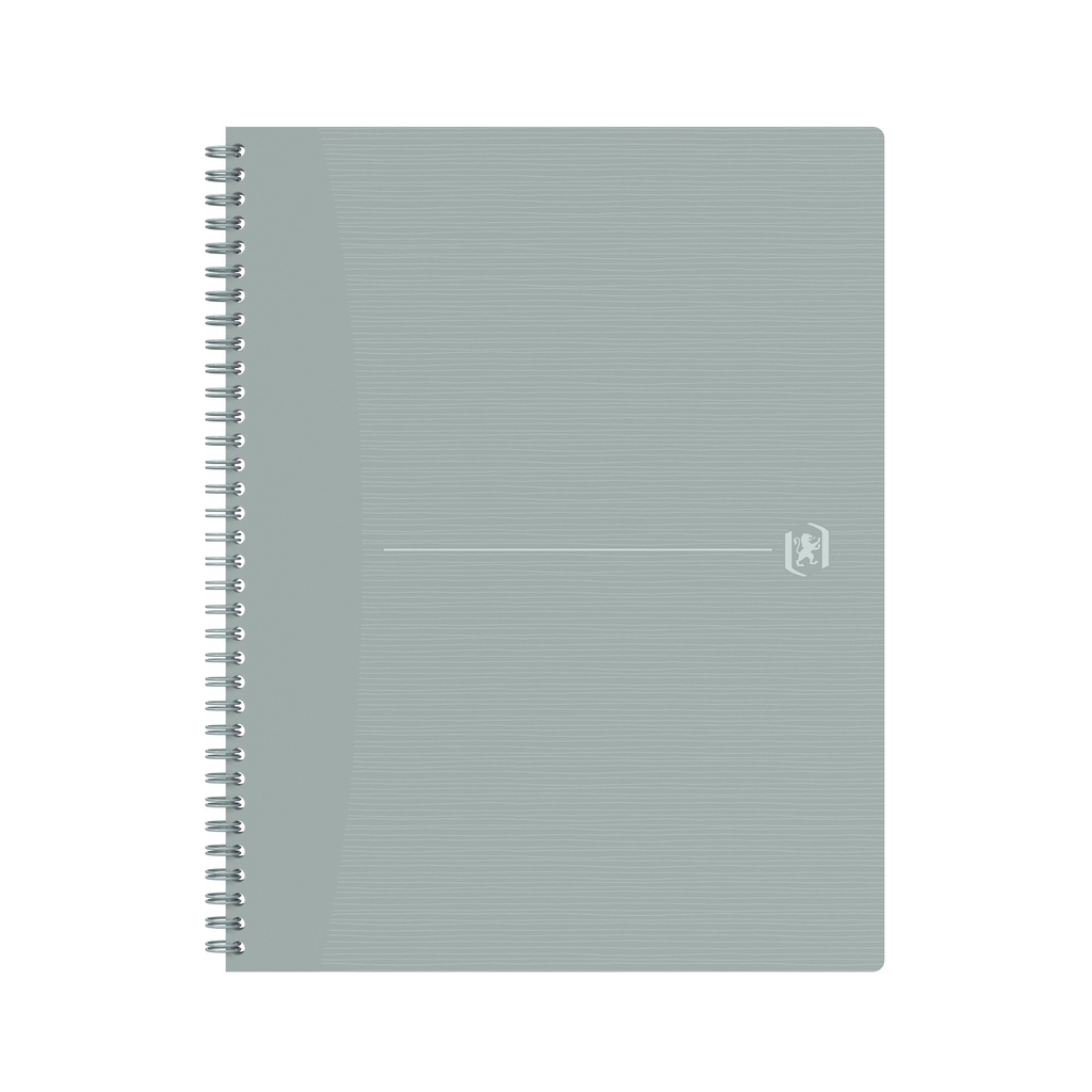 [400150003] Spiraalblok Oxf Origin A4+ lijn 140pag 80gr grijs
