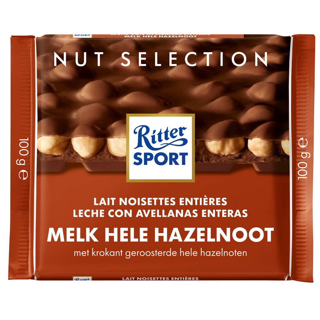[31435] Ritter Sport Melk Hele Hazelnoot tablet 100gr