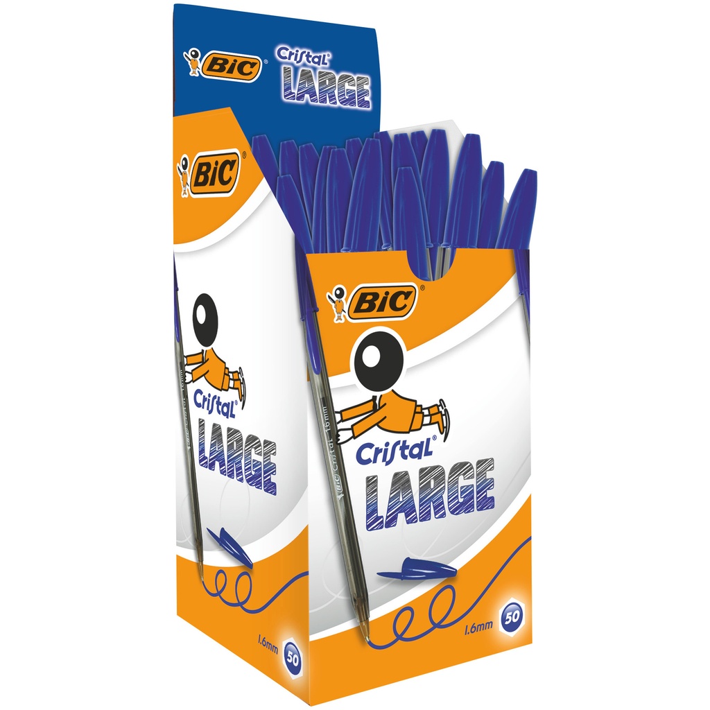 Balpen Bic Cristal L blauw