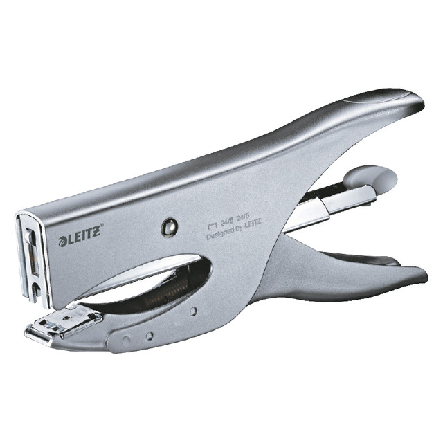 [55496081] Niettang Leitz achterlaadmodel P3 40vel zilver bl