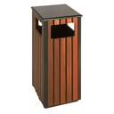 Afvalbak Vepa Bins voor buiten 36l zwart/houtlook