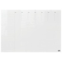 Weekplanner Nobo transparant acryl A4