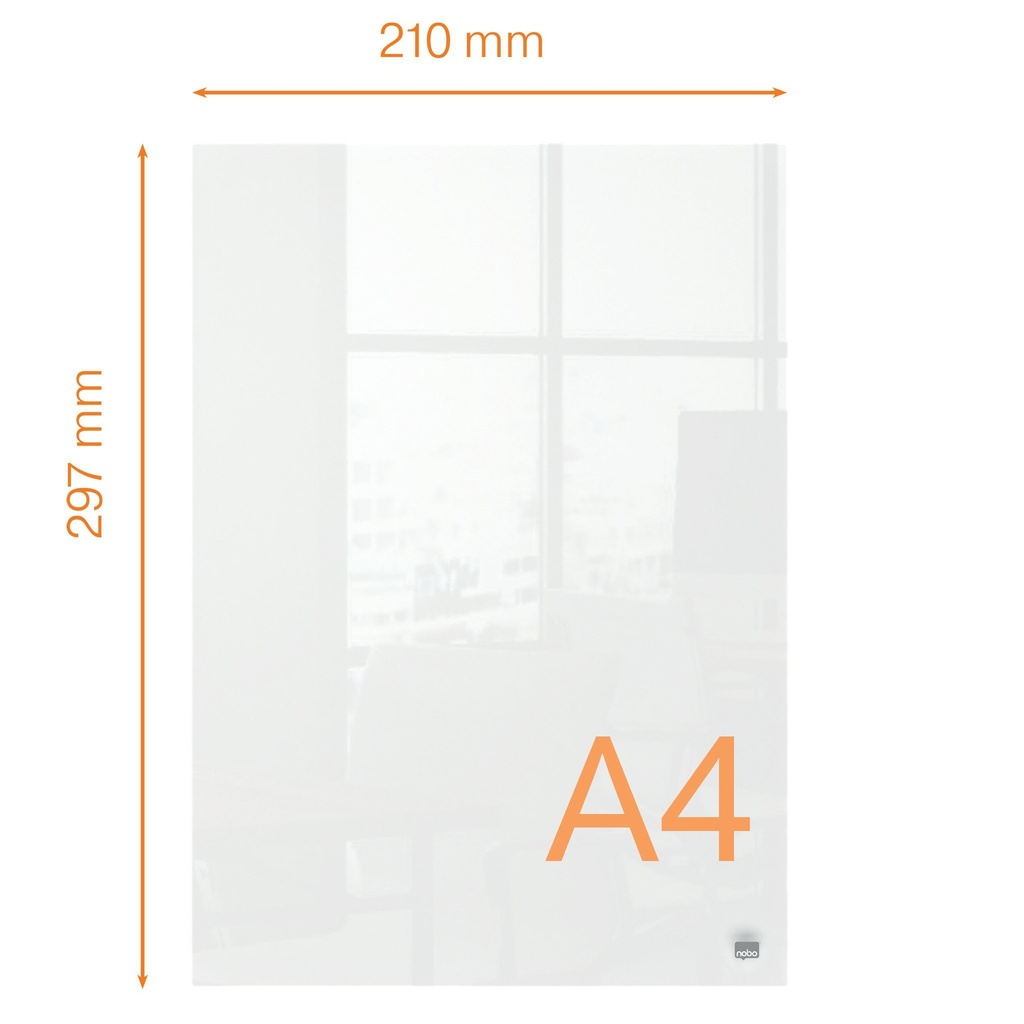 [1915611] Notitiebord Nobo transparant acryl A4