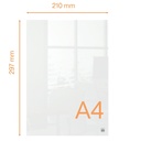 Notitiebord Nobo transparant acryl A4