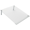 Notitiebord Nobo transparant acryl schuin A4