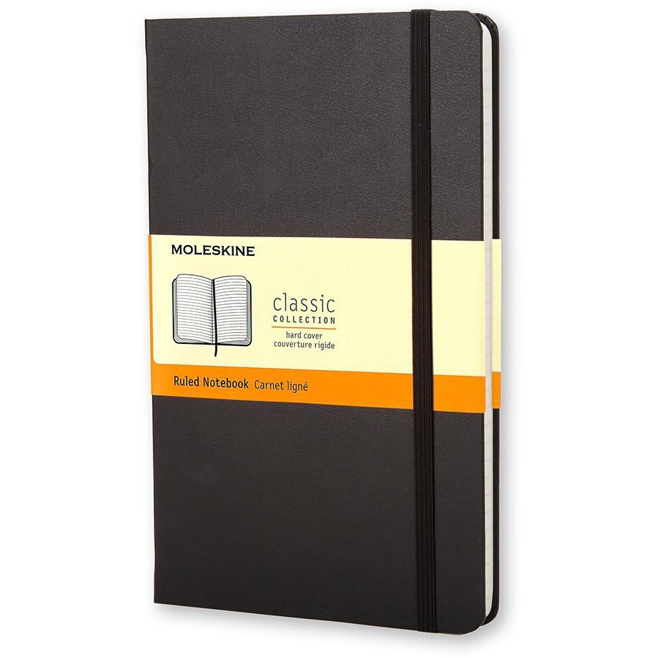 [MM710] Notitieboek Moleskine pocket 90x140 lijn hc zwart