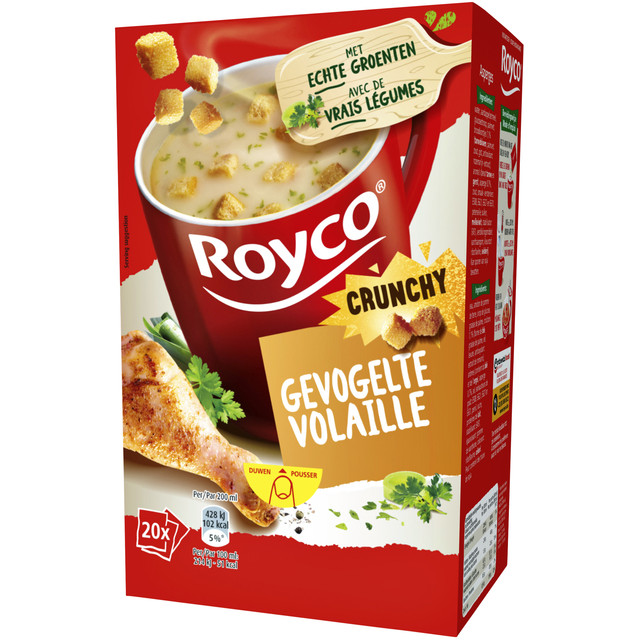 [46540] Soep Royco gevogelte met croutons 20 zakjes