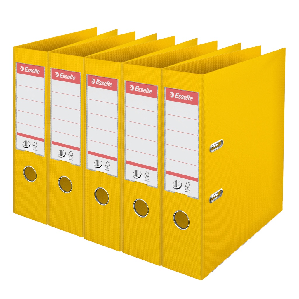 [162520] Ordner Esselte No 1 Power PP 75mm geel 5 stuks