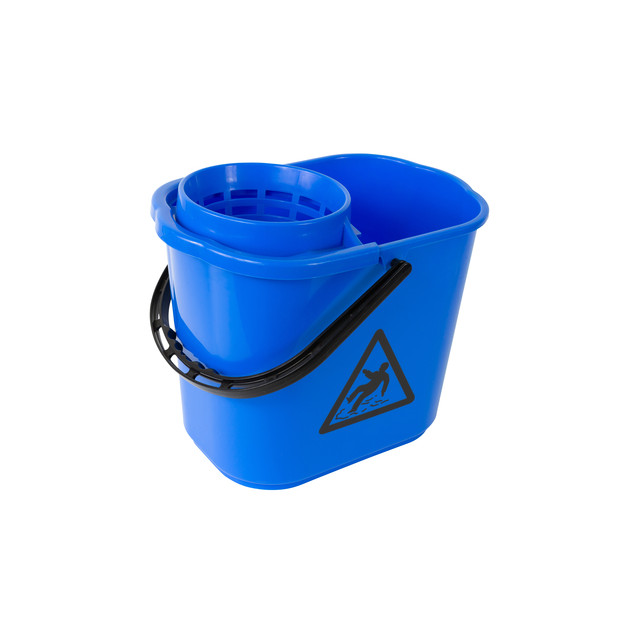 [160250] Mopemmer spaans Cleaninq met korf 12L blauw