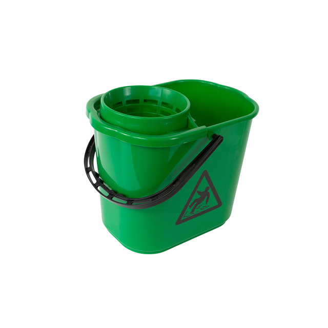 [160250G] Mopemmer met Korf 12 ltr groen