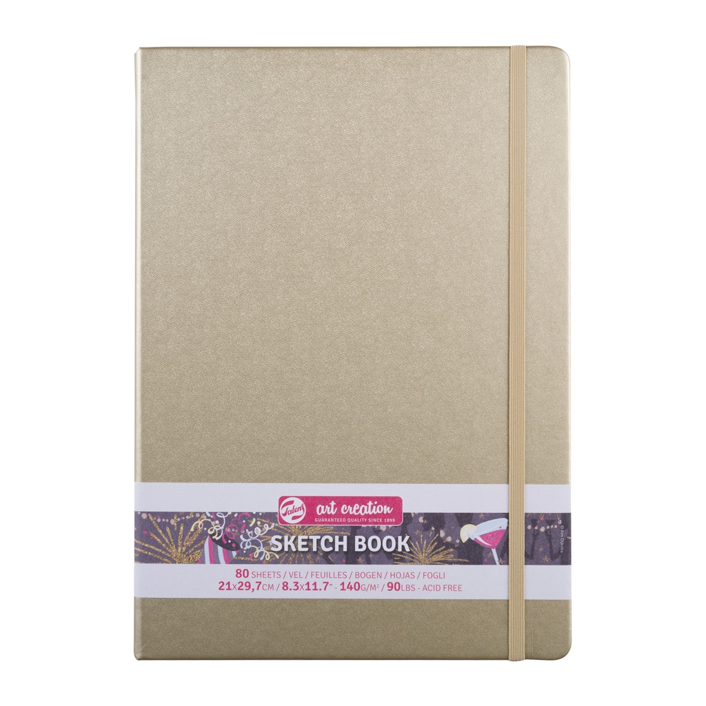 [9314143M] Schetsboek Talens Art Creation 210x300mm witgoud