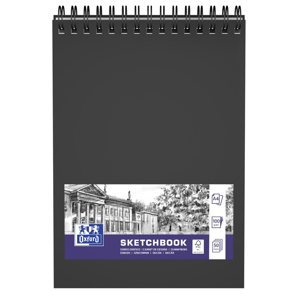 [400152648] Schetsboek Oxford A4 50 vel spiraal