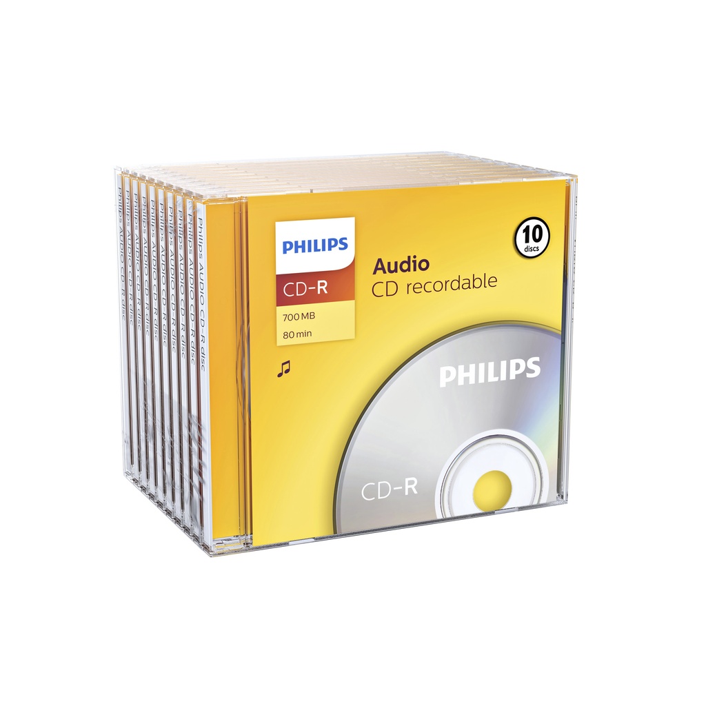 [CR7A0NJ10/00] CD-R Philips 80Min Audio JC (10)