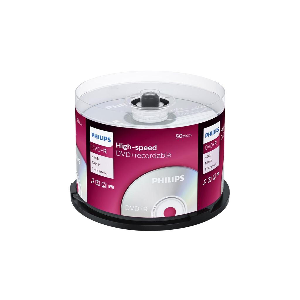 [DR4S6B50F/00] DVD+R Philips 4.7GB 16x SP (50)