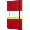 Notitieboek Moleskine L 130x210mm blanco hc rood