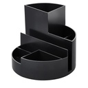 Pennenkoker MAUL roundbox recycled 6 vaks zwart